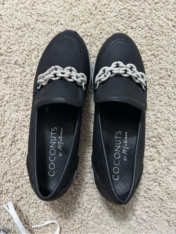 Women's Coconuts by Matisse Black Platform Loafers - Image 5