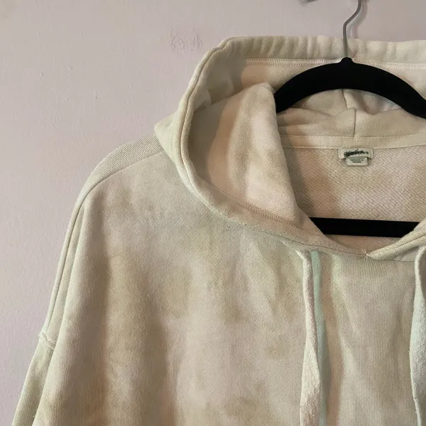 Aerie White Cream Hoodie Sweatshirt Loungewear Athleisure Women's size Medium - Image 3