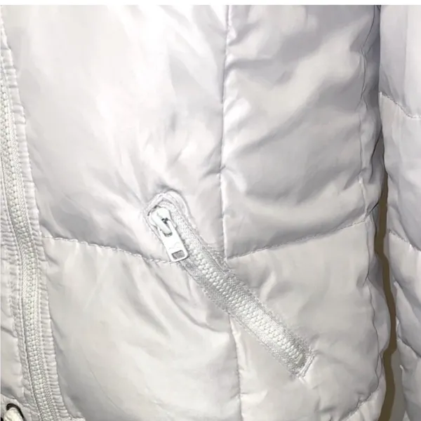 Hollister Down & Feather Fill Puffer Hooded Jacket Size Large - Image 7