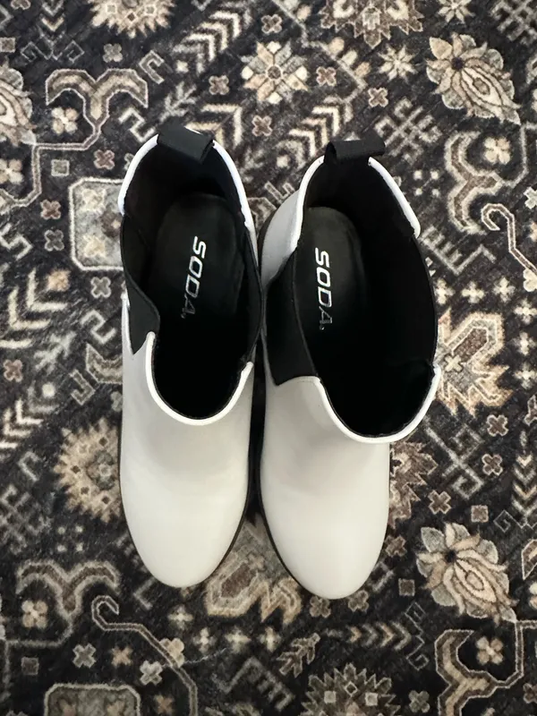 Soda white ankle boots - Image 3