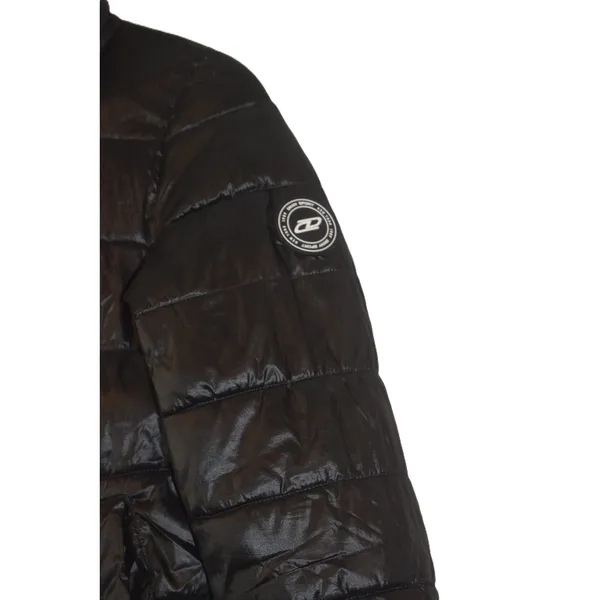 DKNY Sport Black Puffer Jacket Sorona Fill Quilted Stand Collar‎ Women Size S - Image 3
