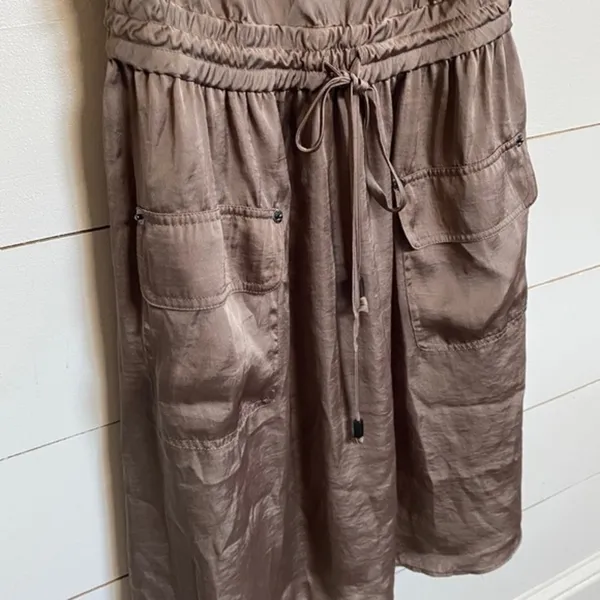Vince Camuto Womens Taupe Brown Cowl Neck Sleeveless Dress‎ Size 2 VC2L70 - Image 5
