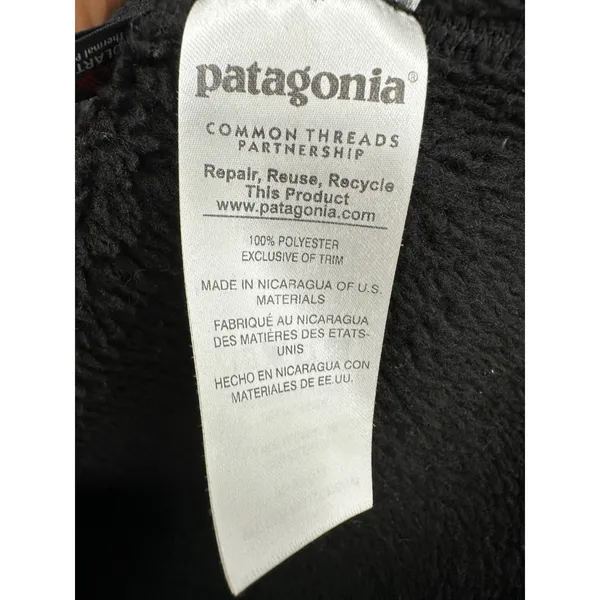 Patagonia Synchilla Snap-T Black Fleece Pullover Womens Sz‎ S - Image 7
