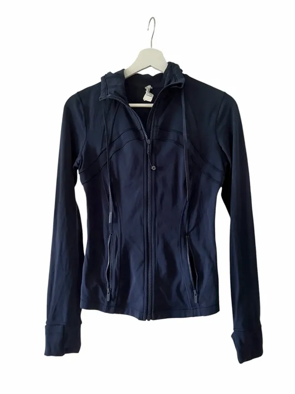 Lululemon Hooded Define Jacket Nulu True Navy Size 6 - Image 2
