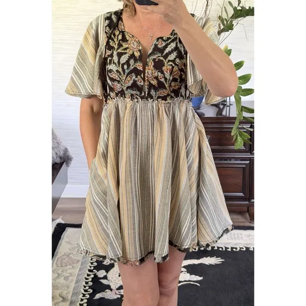Free People Boho Mini Dress XS - Image 11