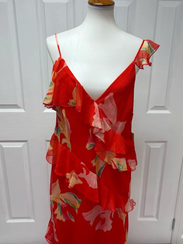 Future Collective‎ Ruffle Ankle Length Dress - Size L - NEW With Tag in Bag. - Image 15