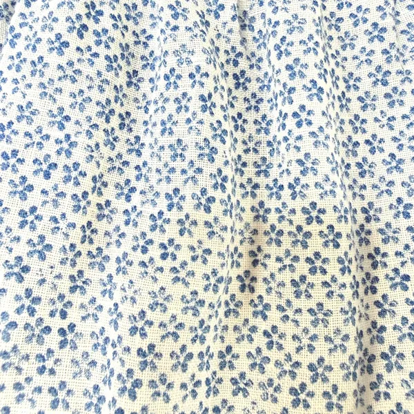 Reformation Dawson Crop‎ Top M Blue Floral Puff Sleeve Off Shoulder Cottagecore - Image 3