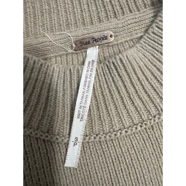 Free People Easy Street Tunic Sweater Womens‎ Small Oversized Colorblock Mustard - Image 3