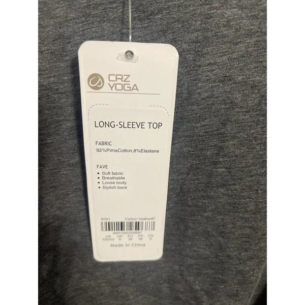 CRZ YOGA Long Sleeve Workout Shirt Size XS New With Tags - Image 3