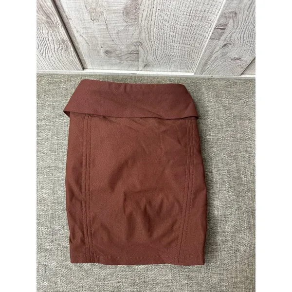 Wild Fable Brown Denim Strapless Smocked Tube Top Size XXL Summer Cruise Beach - Image 3