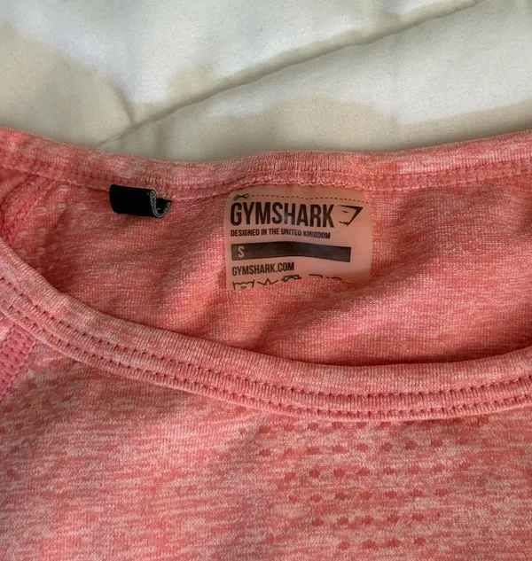 Gymshark Vital Seamless 2.0 Long Sleeve Crop Top Orange M - Image 3