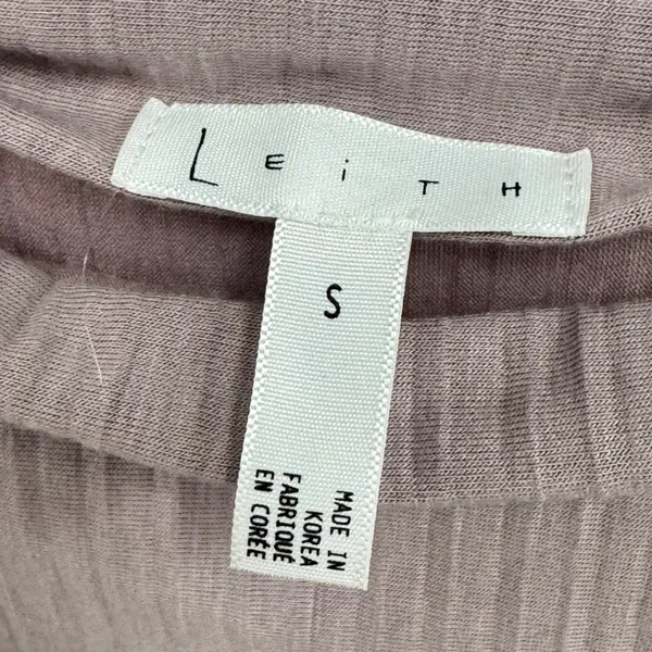 Leith Mauve Pleated Mock Neck‎ Sleeveless Shift Mini Dress Purple Women's Small - Image 6