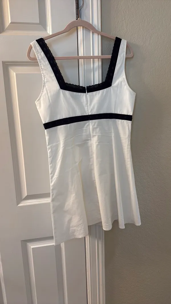 Majorelle White Revolve Mini Dress - Image 2