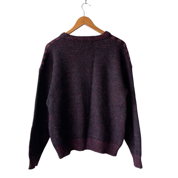 Vintage Natural Knitwear Polo Mohair & Wool Crewneck Sweater - Image 6