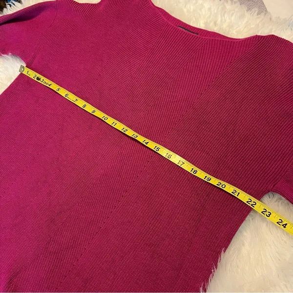 Chelsea & Theodore Cashmere Blend Sweater Fuchsia Sweater Women’s Size XL Soft - Image 6