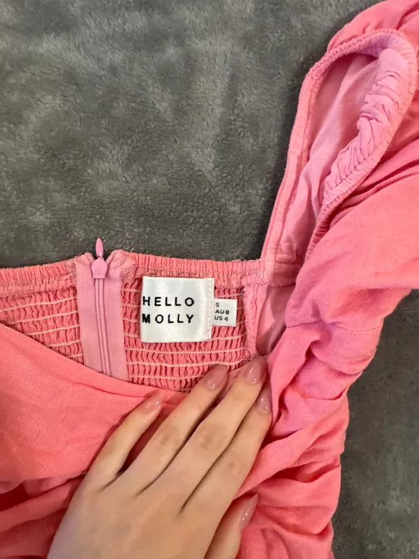 Hello Molly Dress Mini Pink - Image 3