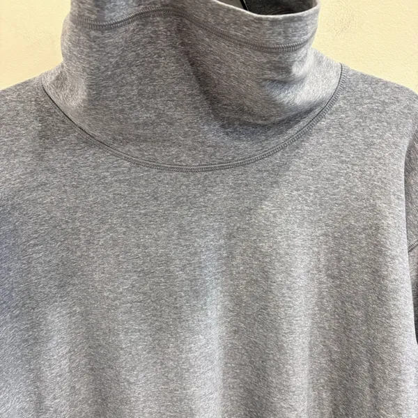 Lululemon Ready to Rulu‎ Pullover Funnel Neck Heathered Asphalt Grey 12 Sporty - Image 5