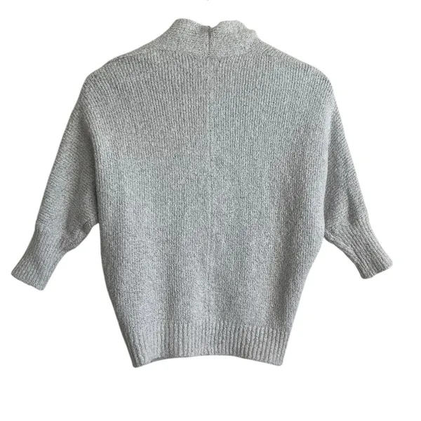 Old‎ Navy Women Cardigan Shrug Top M Gray Knit Crop Open Front Capsule Neutral - Image 3