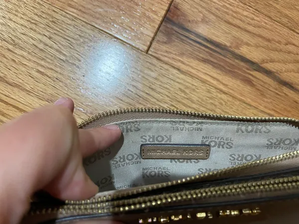 Michael Kors Wallet Wristlet Leather tan - Image 3