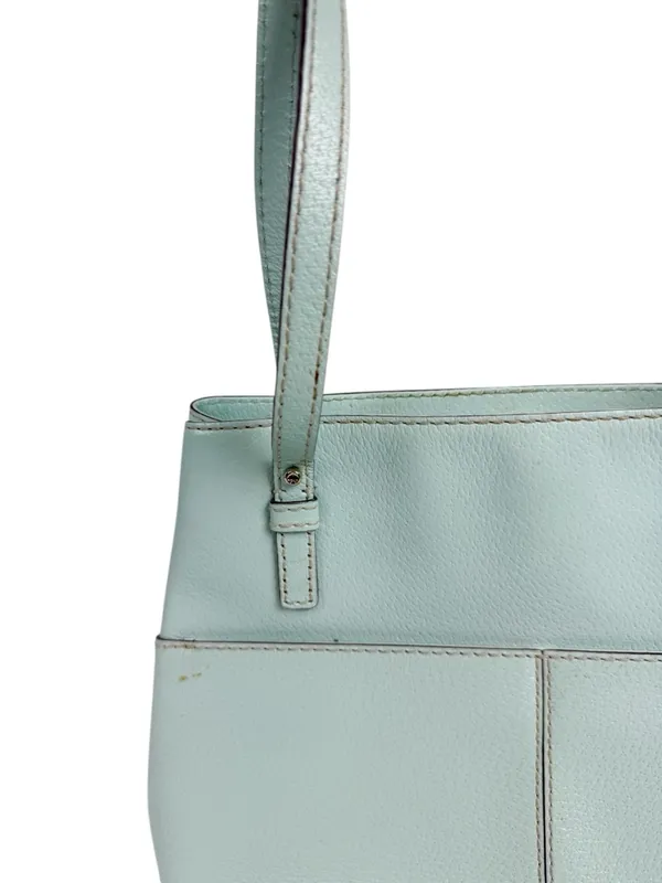 Kate Spade New York Gabriel Grand Street Bag‎ Blue Green Leather Shoulder Purse - Image 5