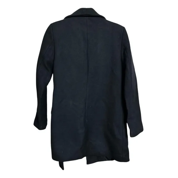 Zara Women's Sz S Black Long Sleeve Jacket Coat D Link Lined Heavy Winter - Image 6