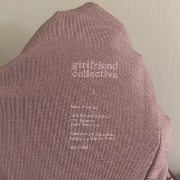 ✨Girlfriend Collective MAUVE FLOAT JULIET SZ LARGE BRA✨ - Image 8
