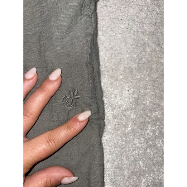 gramicci pants womens green‎ cotton tencel cargo pockets - Image 9