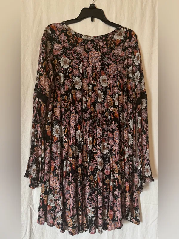 Boho Floral Altard State Tunic Top or Mini Dress– Size M - Image 2