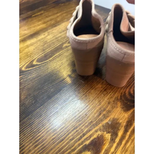 Universal Threads Tan Braided Strap Heeled Mule Size‎  6.5 - Image 6