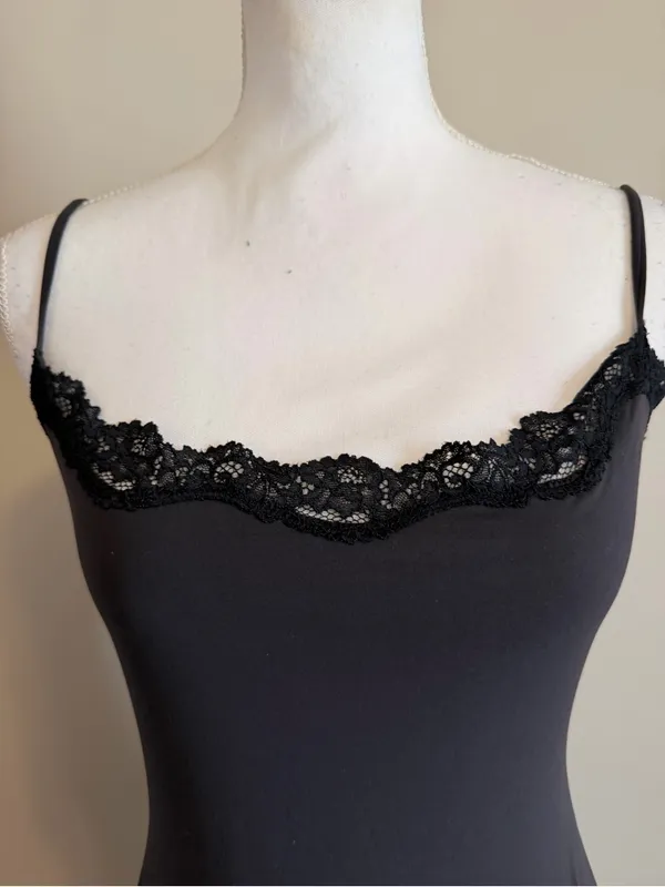 NWT Skims fits everybody long lace slip dress size large in onyx - Image 12