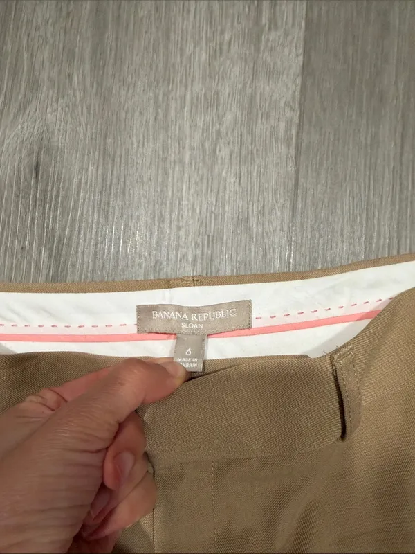 Banana Republic Camel Cropped Slim Ankle Pants - Image 3