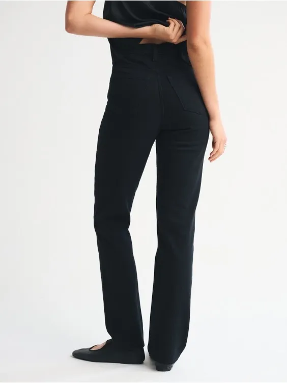 Abercrombie & Fitch Ultra High Rise 90s Straight Jean in No Fade Black Size 30 - Image 7