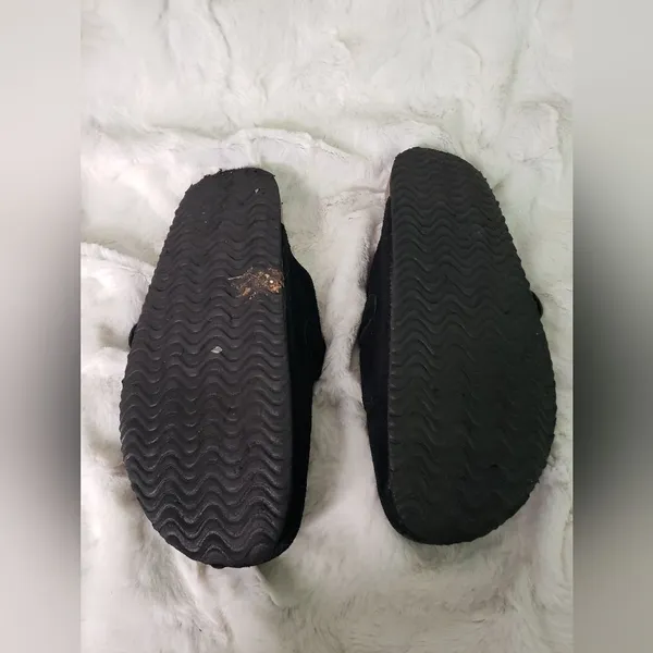 Black Leather Upper Mules Size 8 - Image 4