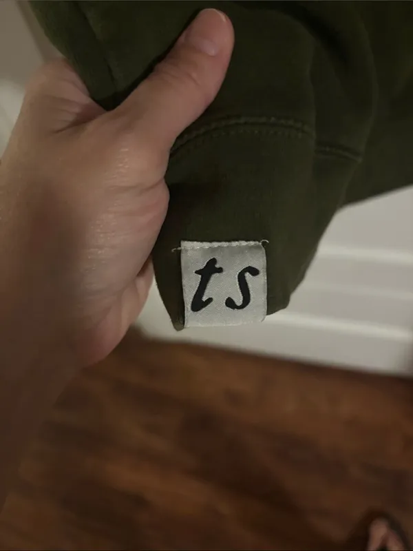 Olive Green Ever and Evermore Taylor Swift Hooded Pullover Sweatshirt - Image 3