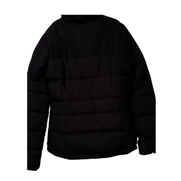 Hollister Puffer Jacket Black Red Lined Down Feather Fill Women's Medium - Image 3