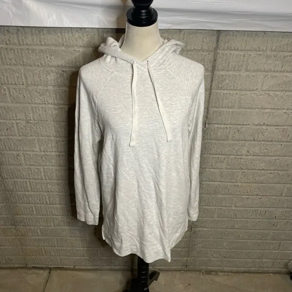 Gap Sweats Light Heather Gray Super Soft Oversized Drawstring Hoodie‎ Size Small - Image 2