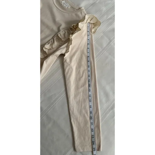 Anthropologie Karina Ruffle Top Size XL 100% Cotton Cream Ruffled Blouse Boho - Image 11