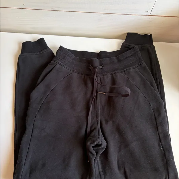 Lululemon Black Drawstring Jogger Pants - Image 2