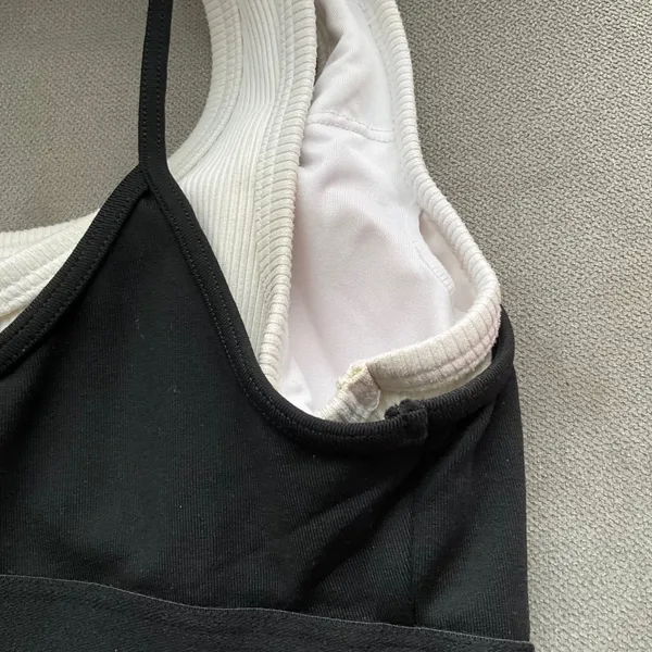 Alo Yoga Airbrush Better Together Bra Black/White XS - Image 6