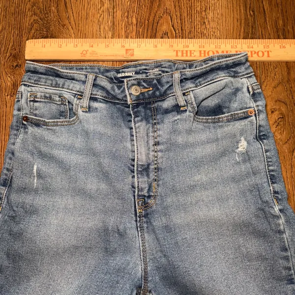 Old Navy Higher High-Rise Flare Jeans Medium Wash Mary Kate Size 8 western boho - Image 3