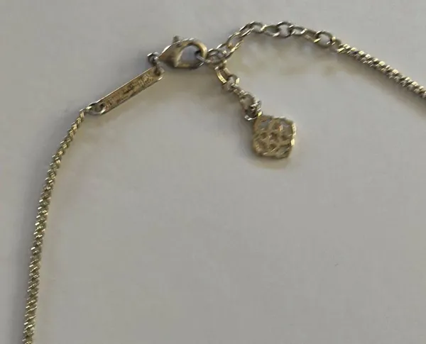 Kendra Scott Gold Pink Crystal Necklace - Image 4
