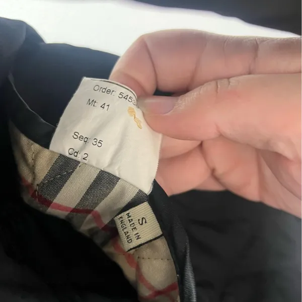 BURBERRY London QUILTED JACKET WOMENS Small BLACK Button Nova Double Breast - Image 5