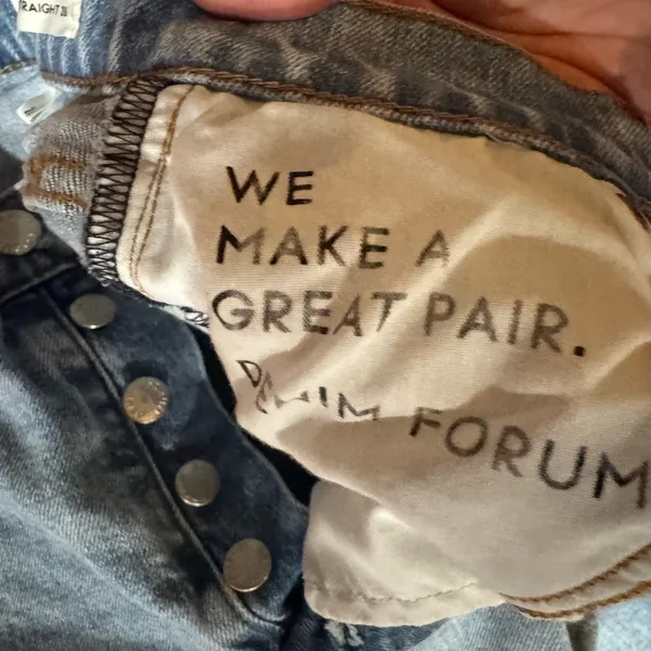 Denim Forum Aritzia Arlo High Rise Straight Jeans Size 26 - Image 7
