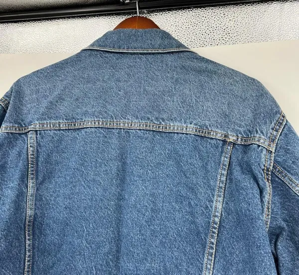 Old navy Classic Jean Jacket button front denim blue 100% cotton Women size XL - Image 4