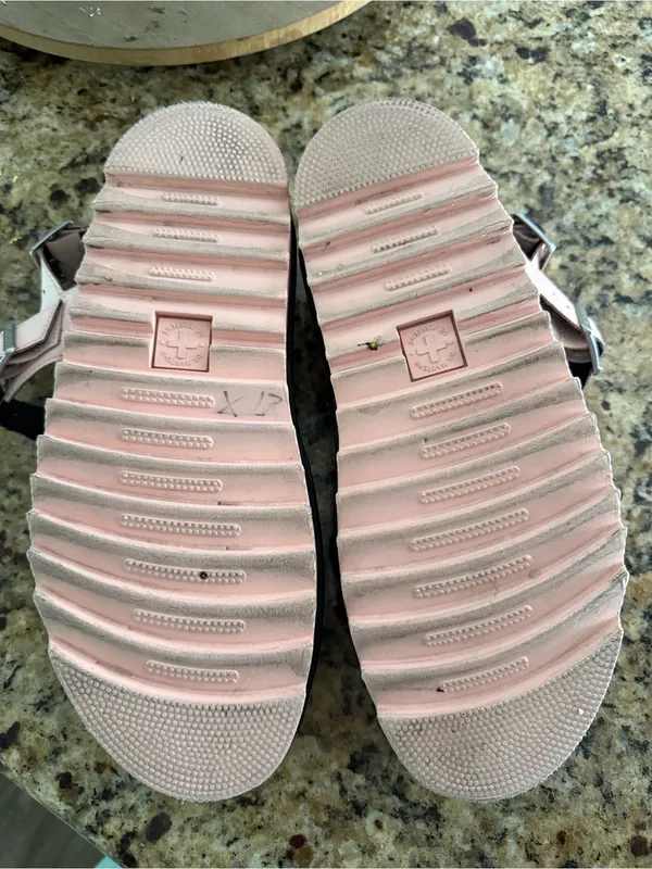 Dr Martens Voss Strappy Chunky Platform Sandals in Pale Pink - Image 6