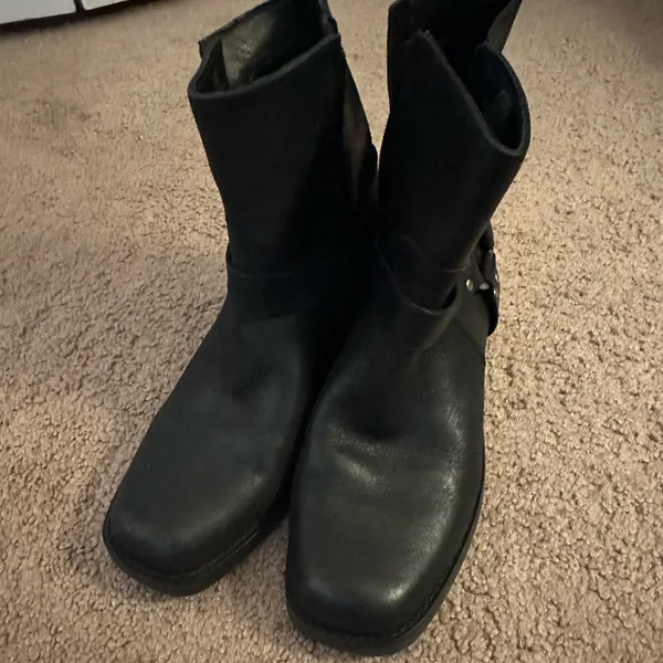 Sole Society Black Leather Moto Boots 7.5 - Image 2
