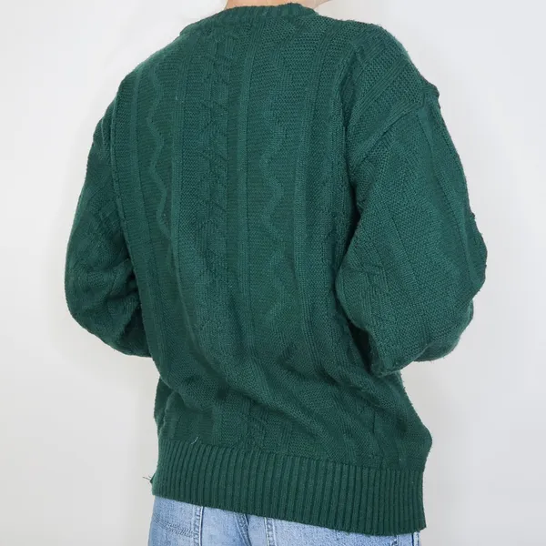 St. John's Bay Vintage 90s Green Mountain Elk Winter Sweater - Image 3