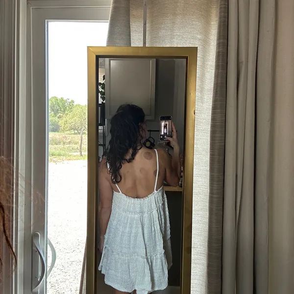Zara White Mini Dress - Image 2