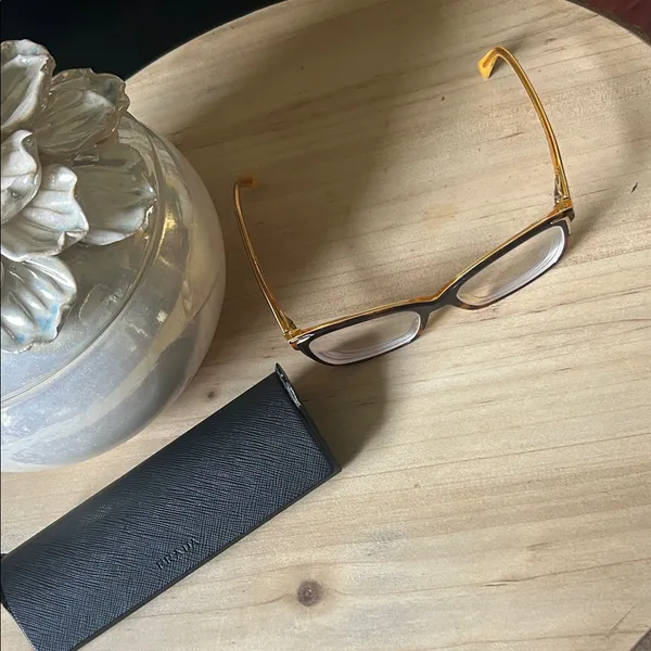 Prada VPR 230 FAL-101 Tortoise Brown Gold Eyeglasses Frames 54-17 140 Italy - Image 2