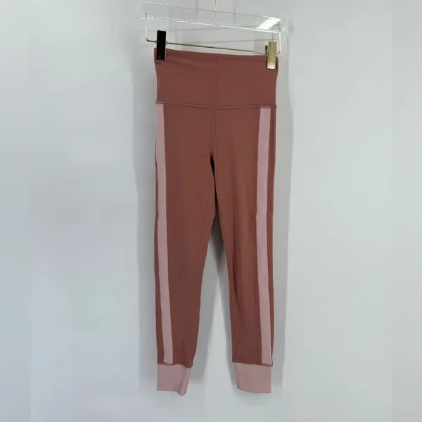Athleta elation rib trim‎ tight Palermo pink/ and orchid pink Size xxs - Image 3